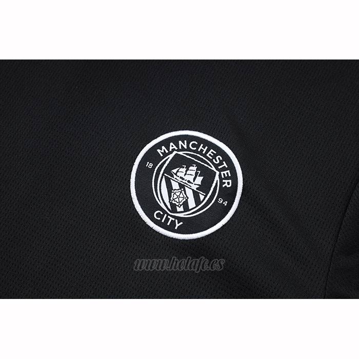 Chandal del Manchester City Manga Corta 2025-2026 Negro - Pantalon Corto